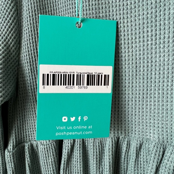 Posh Peanut Arctic Waffle Long Sleeve Henley Twirl Dress - Picture 2 of 4